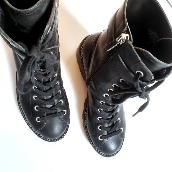 KENDALL + KYLIE Prime Combat Boots Black 7.5 - Picture 4 of 5